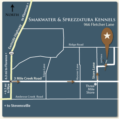map to Smakwater and Sprezzatura